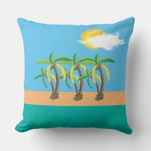 Tropical Island Cushion Kudde (Framsida)