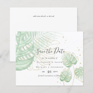 Tropical Island Handflatan Lövs Beach Wedding