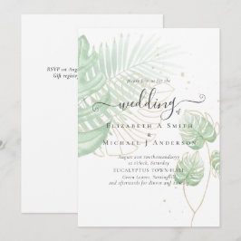 Tropical Island Handflatan Lövs Beach Wedding