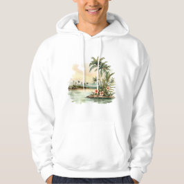 Tropical Island Hooded Sweatshirt