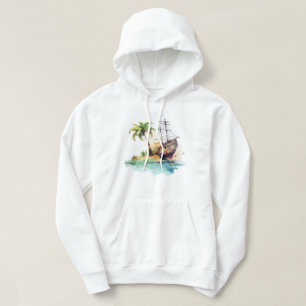 Tropical Island Hooded Sweatshirt