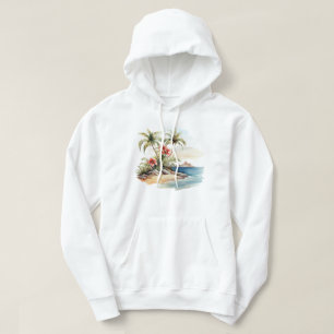 Tropical Island Hooded Sweatshirt
