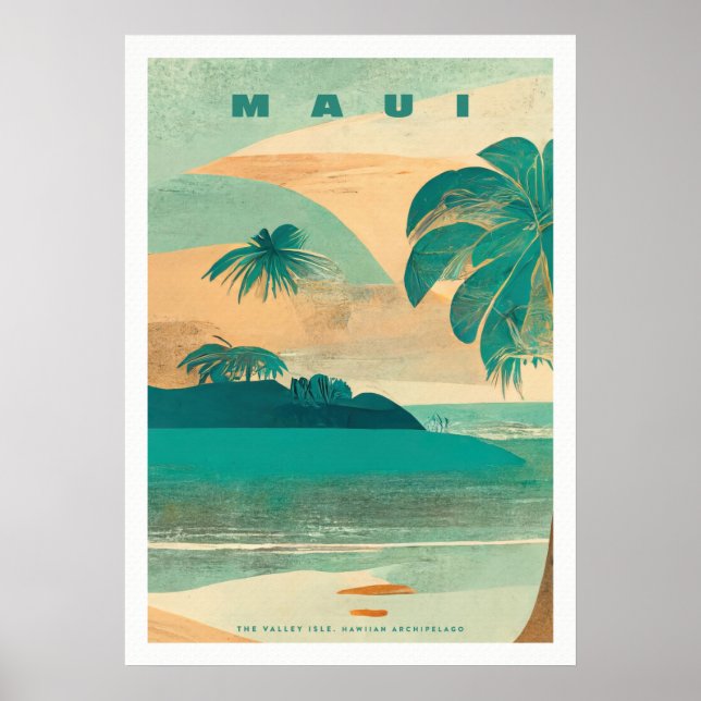 Tropical Island maui Poster (Framsidan)