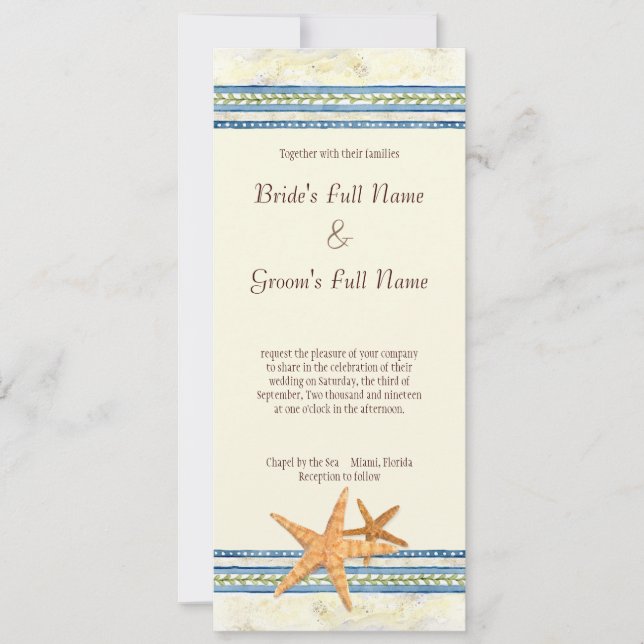 Tropical Island Paradise - Bröllopsinbjudan Inbjudningar (Framsida)