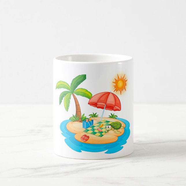 Tropical Island Picnic Coffee Mugg (Skapare uppladdad)