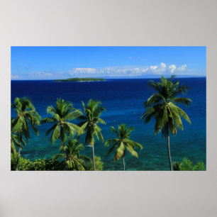 Tropical Island Print Poster