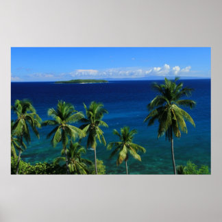 Tropical Island Print Poster
