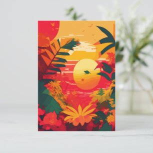 Tropical Island Reggae Sunset Tack Kort