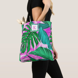 Tropical Island Vibes Monogram Tygkasse