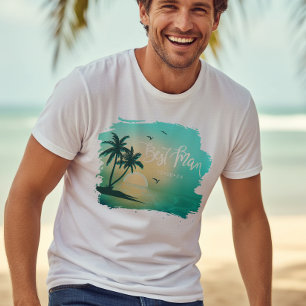 Tropical Isle Best Man Teal ID581 T Shirt