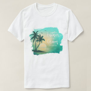 Tropical Isle Far av Groom Teal ID581 T Shirt