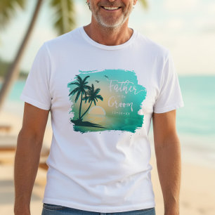 Tropical Isle Far till brudgummen Teal ID581 T Shirt