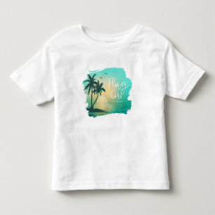 Tropical Isle Flower Girl Teal ID581 T Shirt