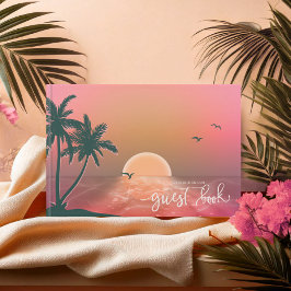 Tropical Isle Sunrise Bröllop Rosa ID581 Gästböcker