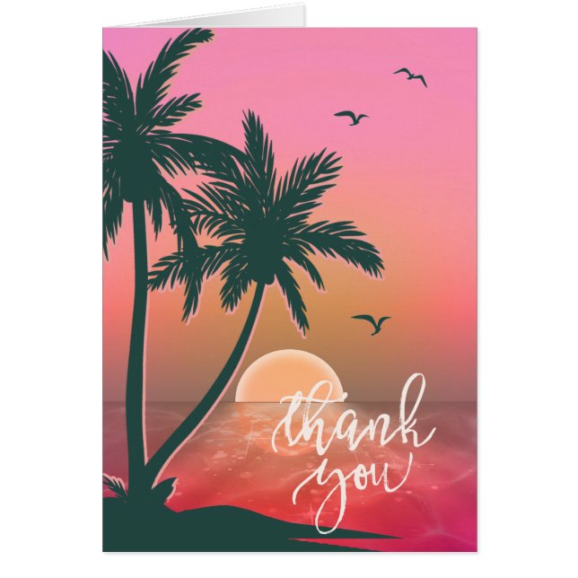 Tropical Isle Sunrise Tack Rosa ID581 OBS Kort (Framsidan)