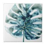 Tropical Jewel Handflatan Kakelplatta<br><div class="desc">Tropical Jewel VIII senast i juni Erica Vess. Denna tropiska löv i handflatan har skapats med vackra, rik jeweltoner i en vattenfärgad stil. | 164744D</div>