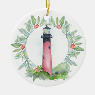 Tropical Julgran Ornament Lighthouse
