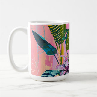 Tropical Jungle Art Print – Vibrant Botanical Kaffemugg