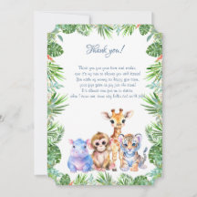 Tropical Jungle Baby djur Tack