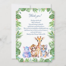 Tropical Jungle Baby djur Tack