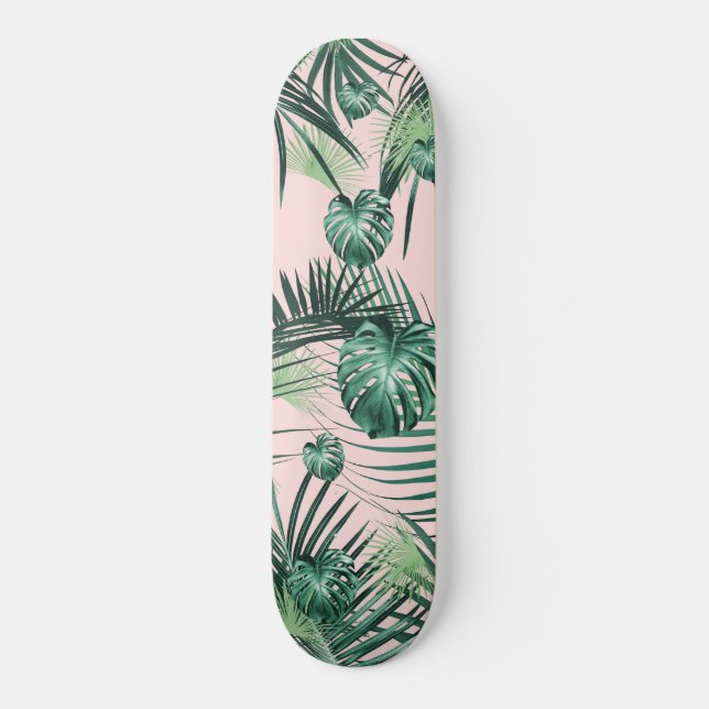 Tropical Jungle Löv Garden #2 Mini Skateboard Bräda 18,5 Cm (Framsida)