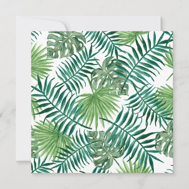 Tropical Jungle Löv Kort (Framsida)