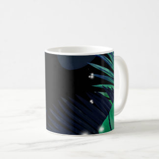 Tropical Jungle | Överlappande Handflatan Monstera Kaffemugg