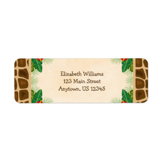 Tropical Jungle Returadress Returadress Etikett