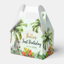 Tropical Jungle Safari Animals Birthday