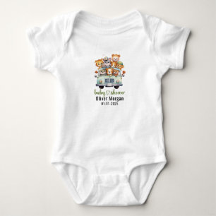 Tropical Jungle Safari Animals Boy Shower T Shirt