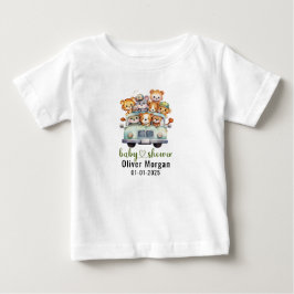 Tropical Jungle Safari Animals Boy Shower T Shirt