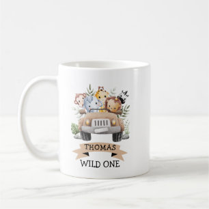 Tropical Jungle Safari Animals Party Kaffemugg