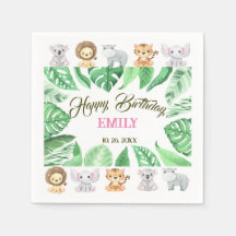 Tropical Jungle Safari Första födelsedagen