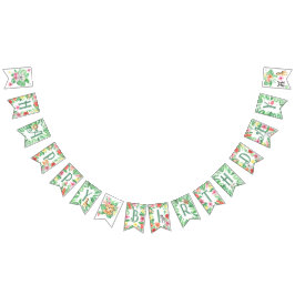 Tropical Jungle Safari Första födelsedagen Vimplar