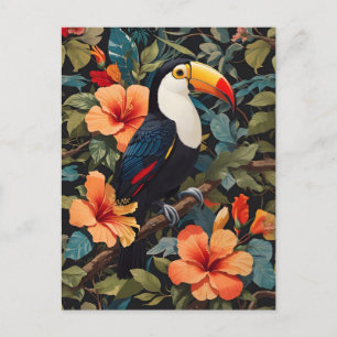 Tropical Jungle Toucan Bird Vykort