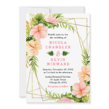 Tropical Jungle with Foliage Wedding