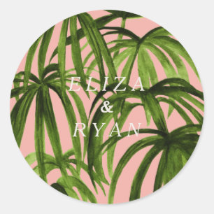 Tropical Kärlek / Sticker Runt Klistermärke