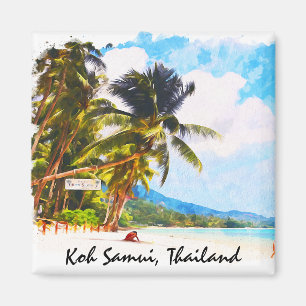 Tropical Koh Samui thailand Asia strand Scenery Magnet