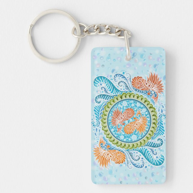 Tropical Koi Mandala | Vibrant Ocean Zen Art (Framsidan)
