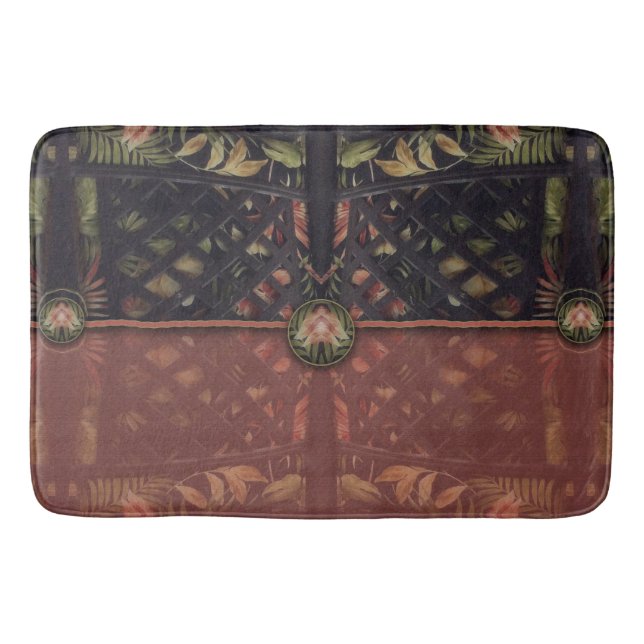 Tropical Latticwork Clutch Badrumsmatta (Framsidan)