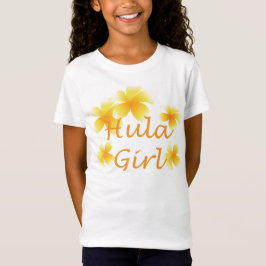Tropical Laua Party Hula Girl Blommigt Kids T-shir Tee
