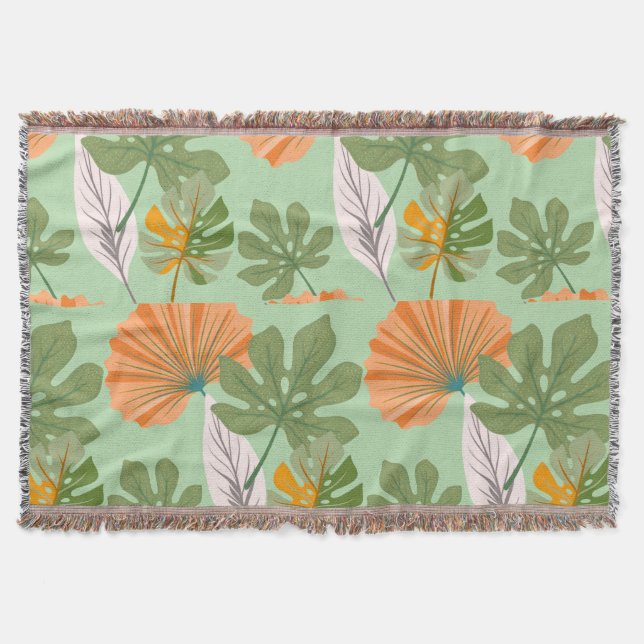 Tropical Leaf Composition in Orange and Green Filt (Framsidan)
