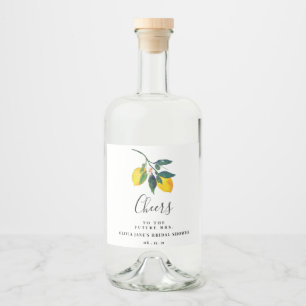 Tropical Lemon Möhippa Spritflaskor Etikett