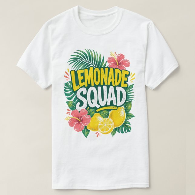 Tropical Lemonadgäng Sommar T Shirt (Design framsida)