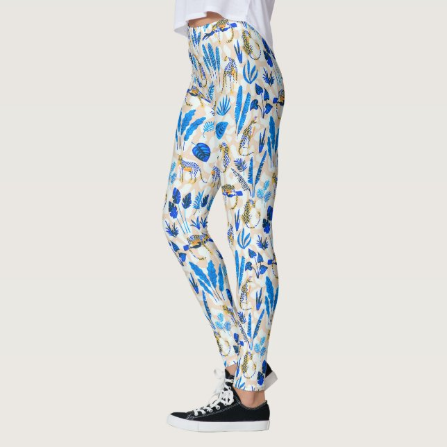 Tropical Leopard Jungle Leggings (Vänster)