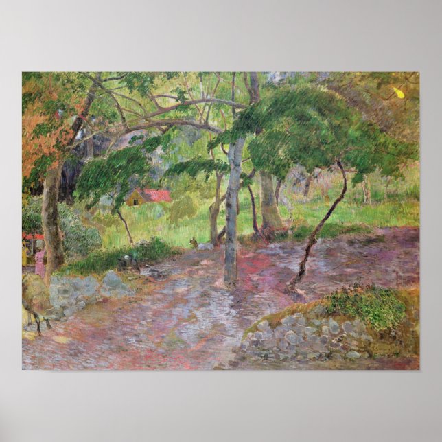 Tropical Ligcape, Martinique, 1887 Poster (Framsidan)