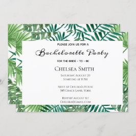 Tropical Löv Bachelorette-partiets inbjudan