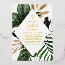 Tropical Löv Faux Gold Foil Ram Baptism