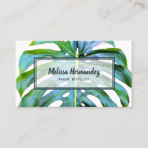 Tropical Löv Greenery Hair Stylist Beach Monstera