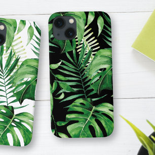 Tropical Löv Grönt Black iPhone/iPad-fall